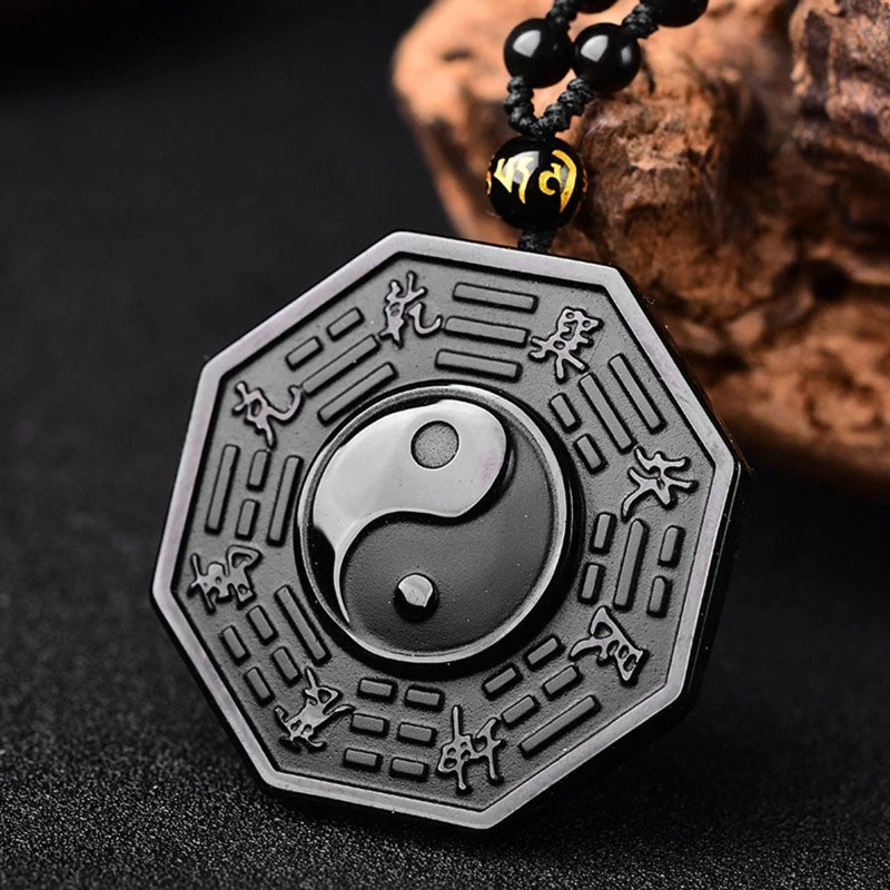Amulet ŽIVOTNÁ SILA a ROVNOVÁHA z obsidiánu MN6032